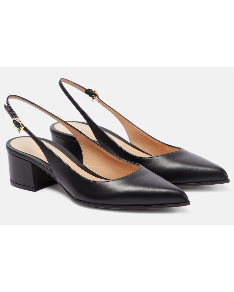 Gianvito Rossi Pumps slingback Piper in pelle Nero