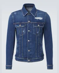 Dolce & Gabbana Giacca di jeans distressed Blu