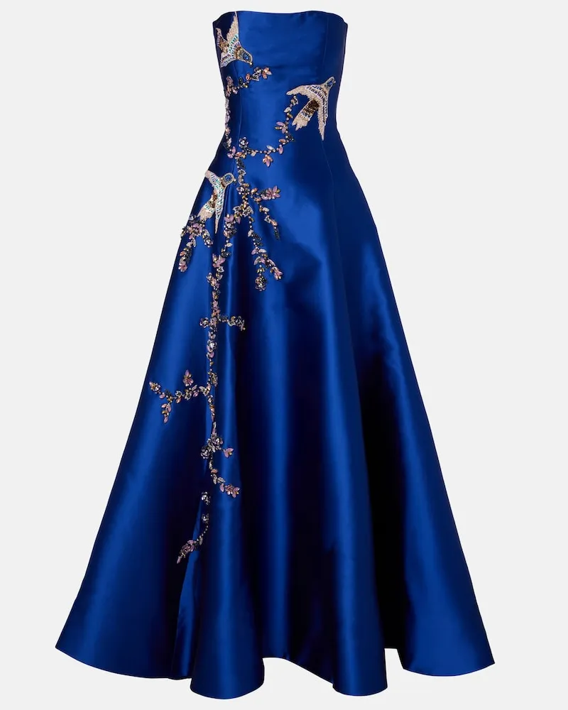 COSTARELLOS Abito lungo bustier Mavia Blu