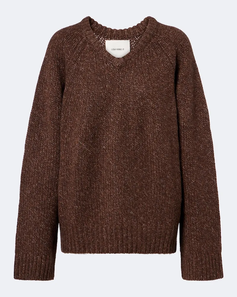 Lisa Yang Pullover Aloia in cashmere Marrone