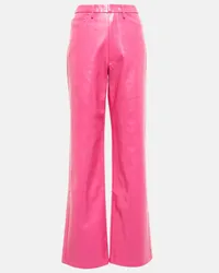 ROTATE Birger Christensen Pantaloni Rotie in similpelle Rosa