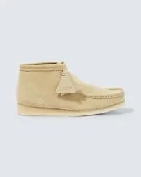 Clarks Stivaletti Wallabee in suede Beige