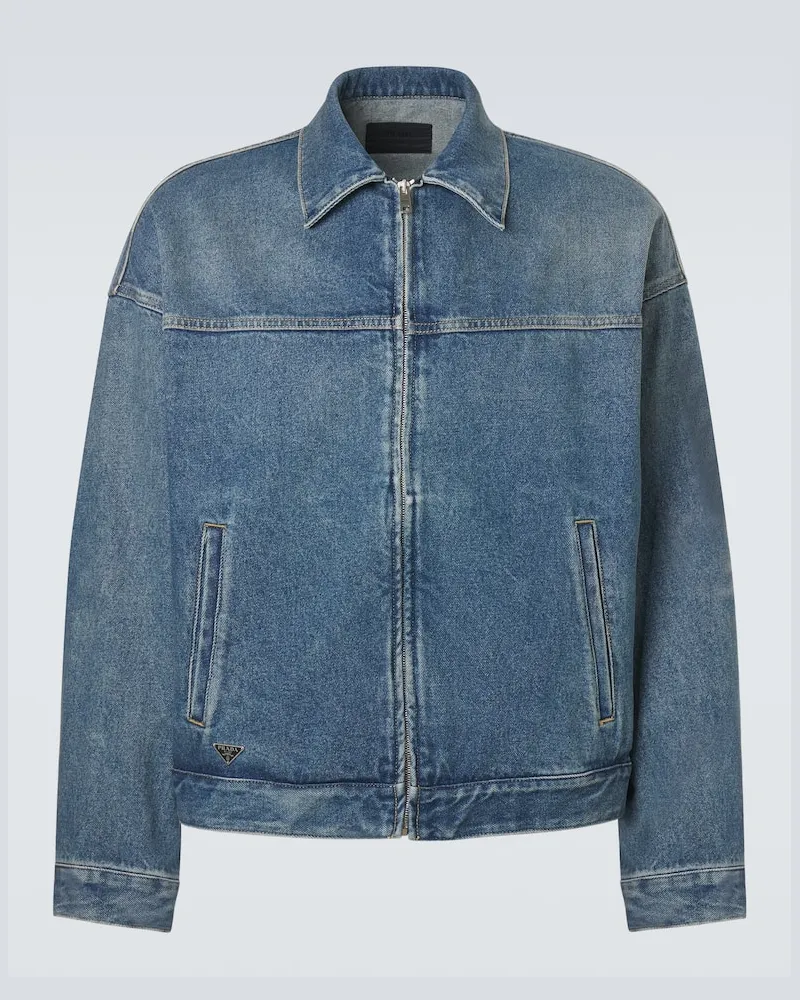 Prada Giacca blouson di jeans Blu