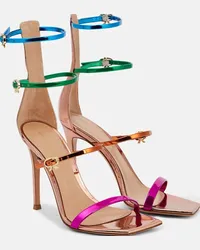 Gianvito Rossi Sandali Ribbon 105 in pelle Multicolore