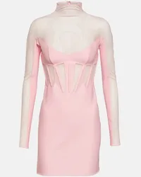 Thierry Mugler Miniabito in tulle Rosa