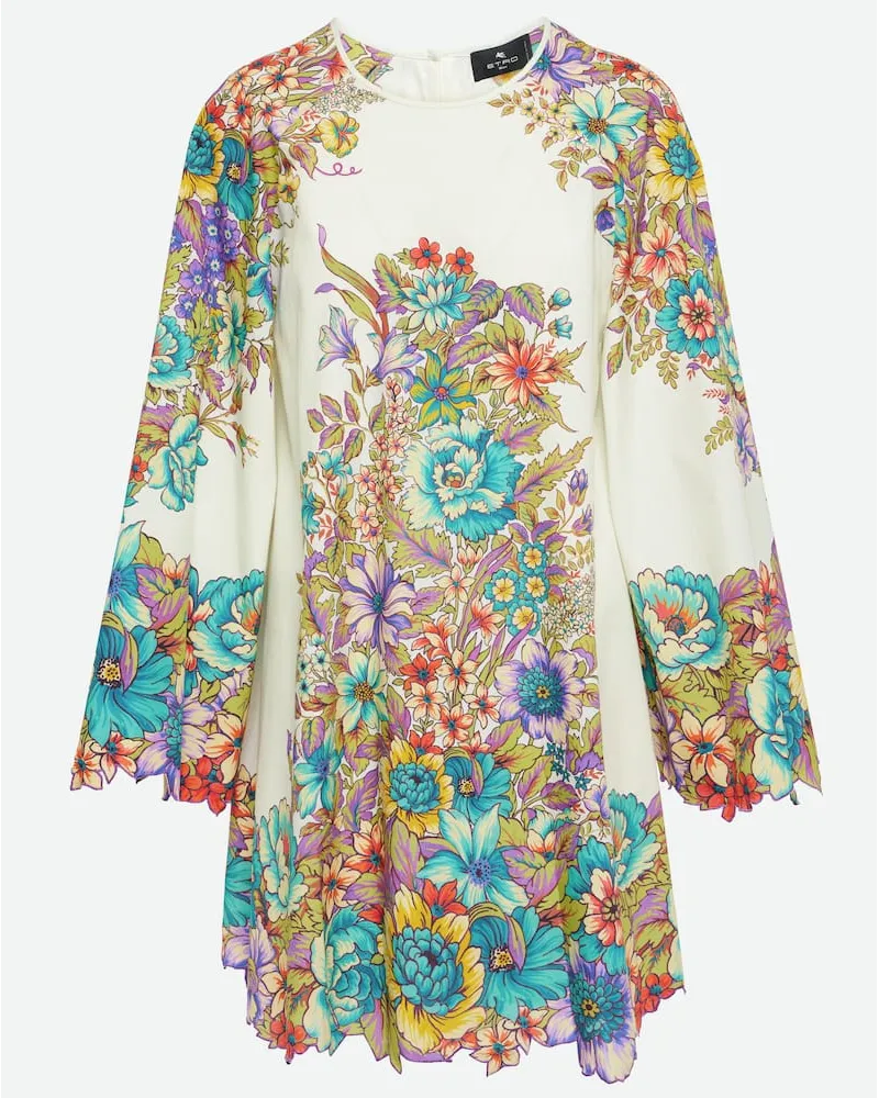 Etro Miniabito in popeline di cotone Multicolore