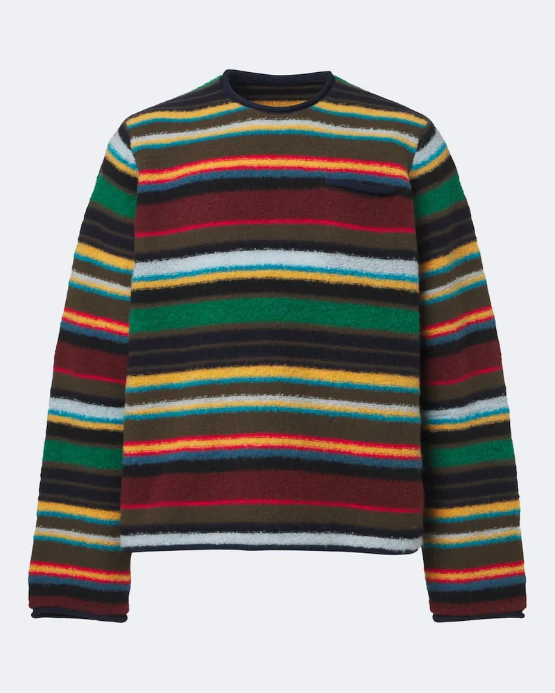 Sacai Pullover in misto lana a righe Multicolore