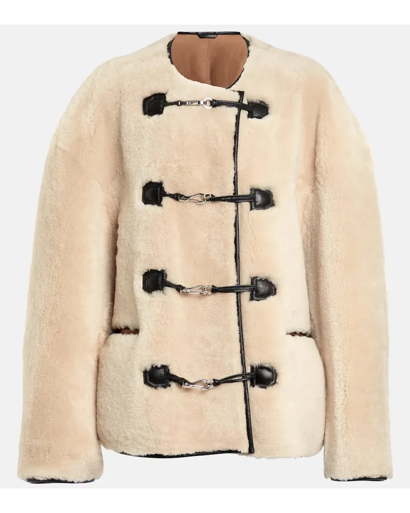 Totême Giacca in shearling Beige