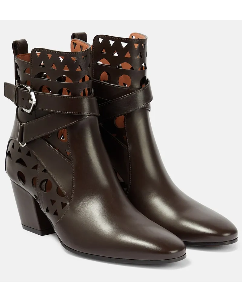 Alaïa AlaÃ¯a Stivaletti Ziggy Vienne in pelle Nero