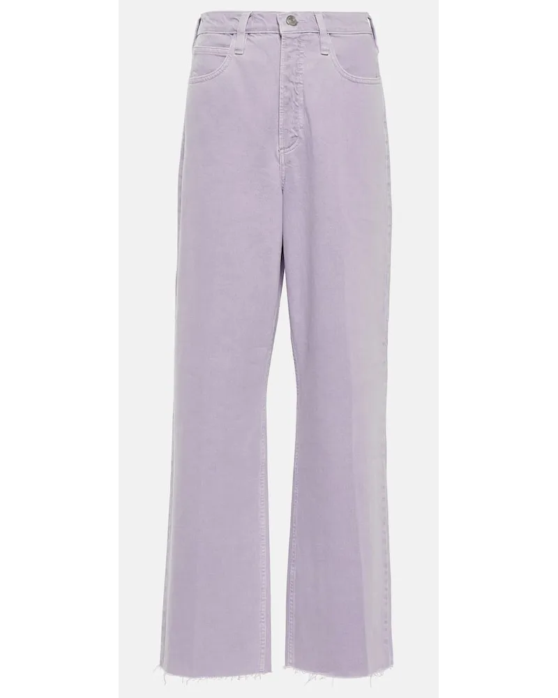 Frame Denim Jeans Le High 'N' Tight a gamba larga Viola