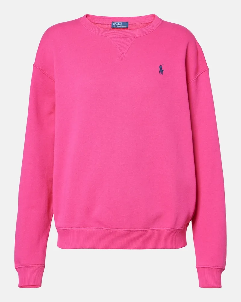 Ralph Lauren Felpa in jersey di misto cotone Rosa