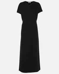 Dorothee Schumacher Abito midi in misto lana Nero