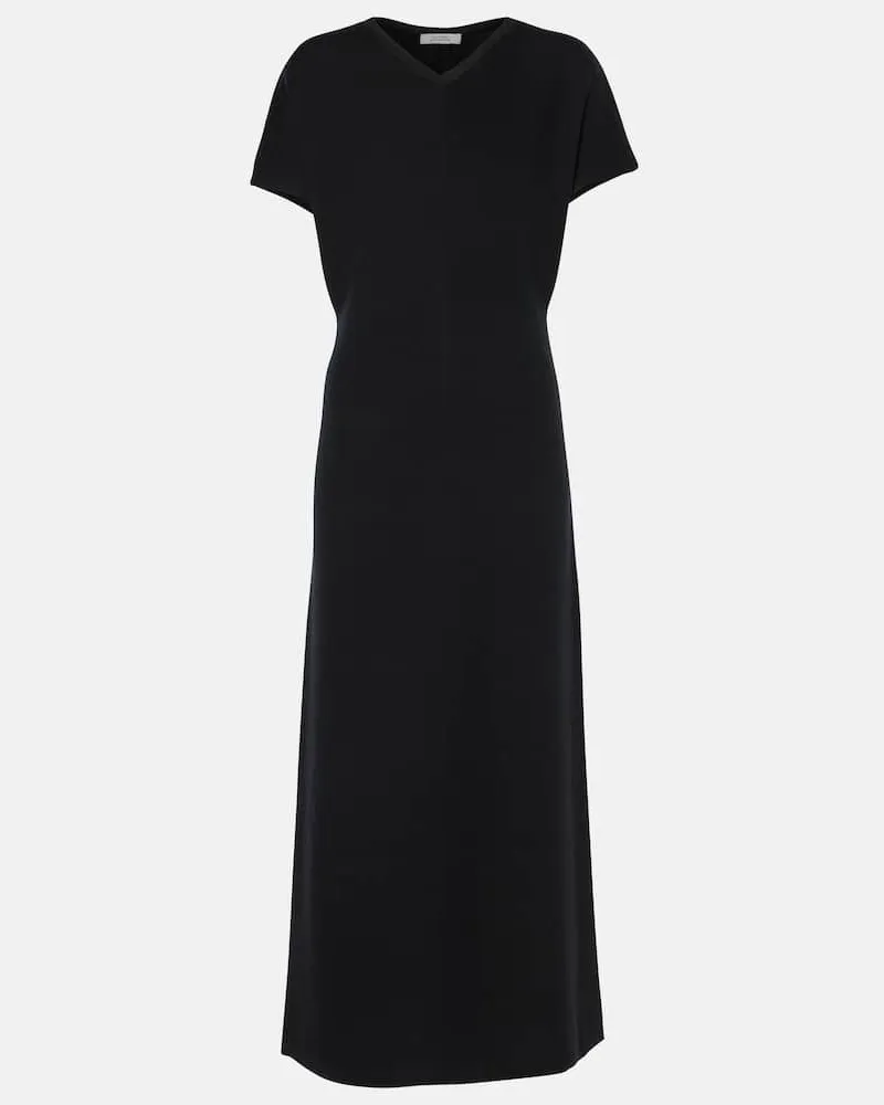 Dorothee Schumacher Abito midi in misto lana Nero