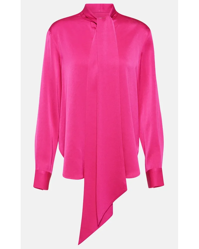 Alex Perry Blusa in crÃªpe di raso Rosa