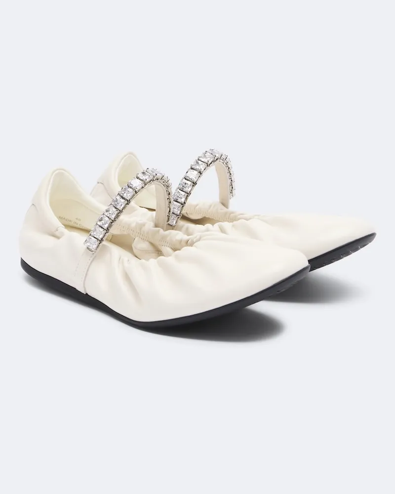 Jimmy Choo Ballerine Jade in pelle Bianco