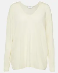 Max Mara Pullover Freccia in cashmere Bianco