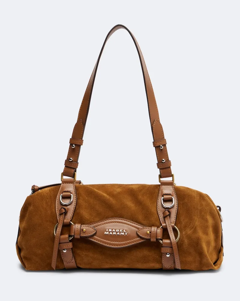 Isabel Marant Borsa a spalla Tilpa Mini in suede Marrone