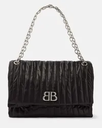 Balenciaga Borsa a spalla Monaco Large in pelle Nero