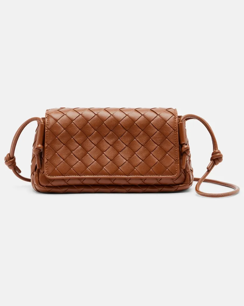 Bottega Veneta Borsa a tracolla Notturno in pelle Marrone