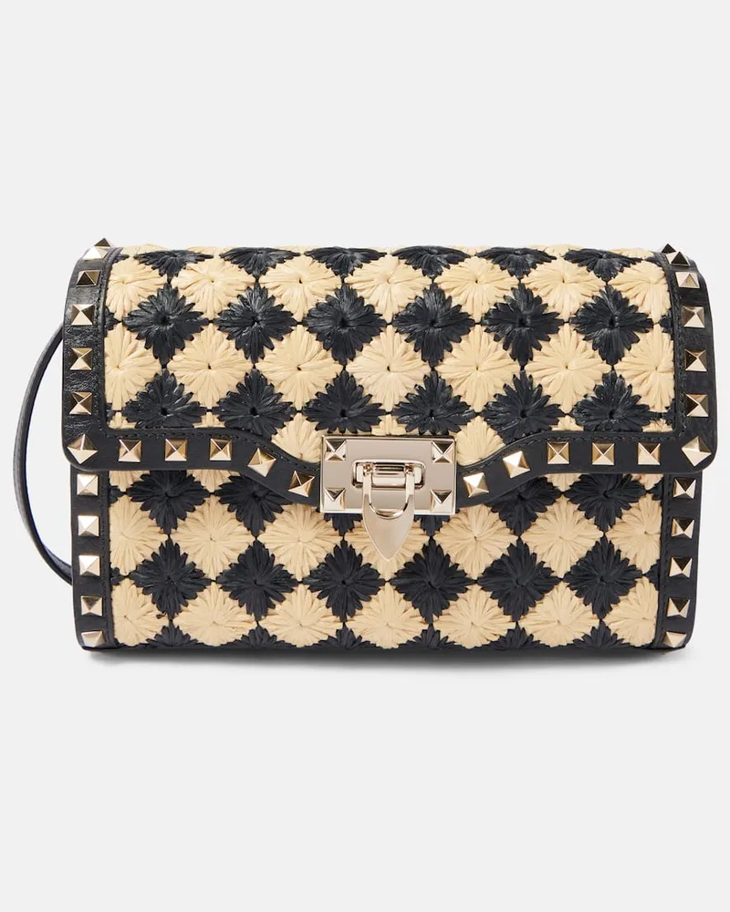 Valentino Garavani Borsa a spalla Rockstud Small Nero