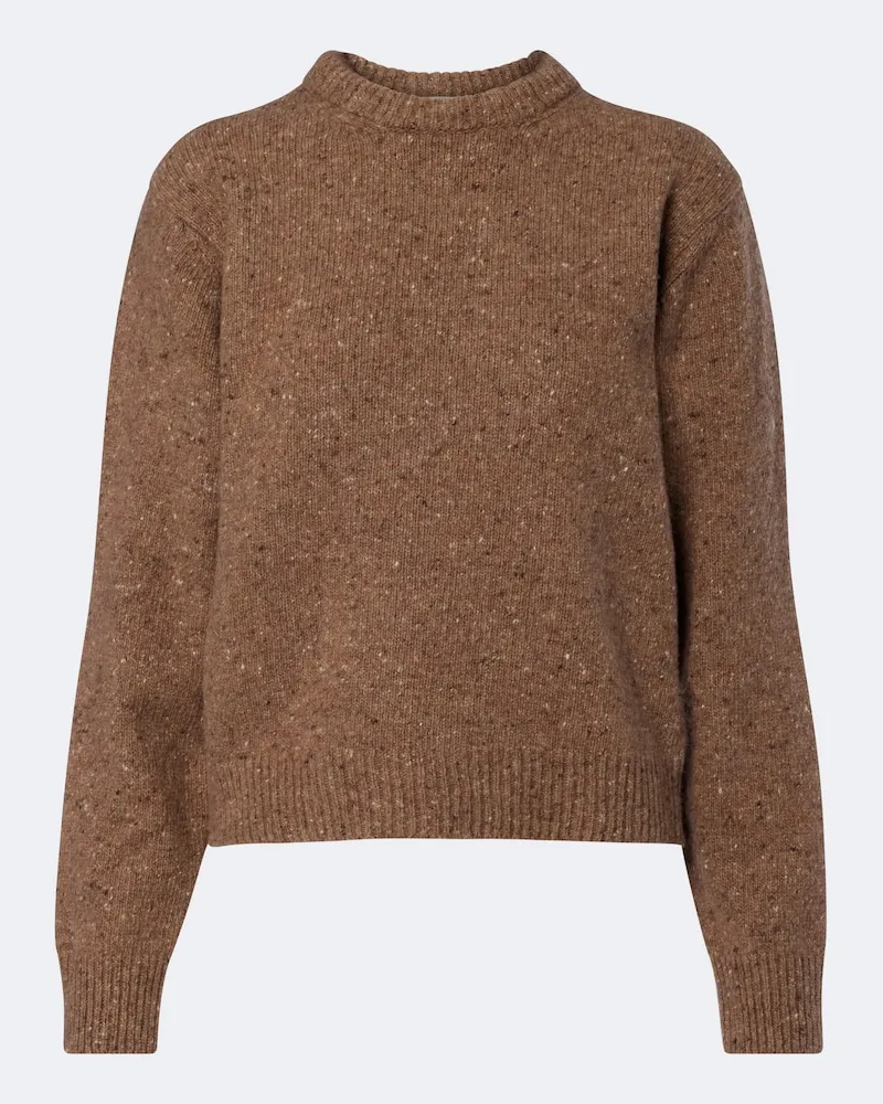 Róhe Róhe Pullover in lana mouliné Marrone