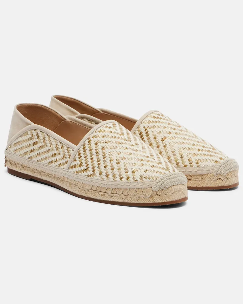 Manolo Blahnik Espadrillas Espadra in rafia Bianco