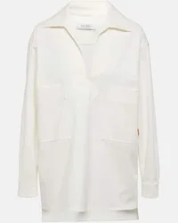 Max Mara Camicia oversize Matassa in gabardine Bianco