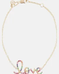 Sydney Evan Bracciale Love in oro 14kt con diamanti Multicolore