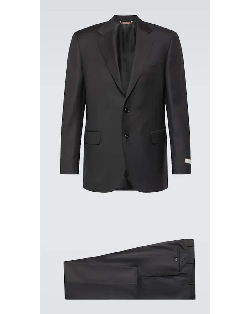 Canali Abito monopetto in lana Nero