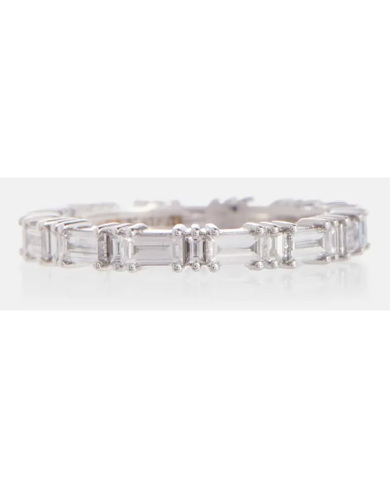 Suzanne Kalan Anello in oro bianco 18kt con diamanti Oro
