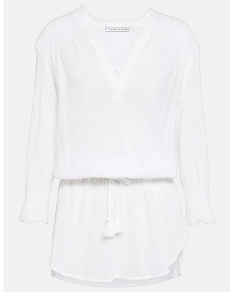 Heidi Klein Tunica Antibes in cotone fumÃ Bianco