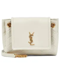 Saint Laurent Borsa a spalla Nolita Mini in pelle Bianco