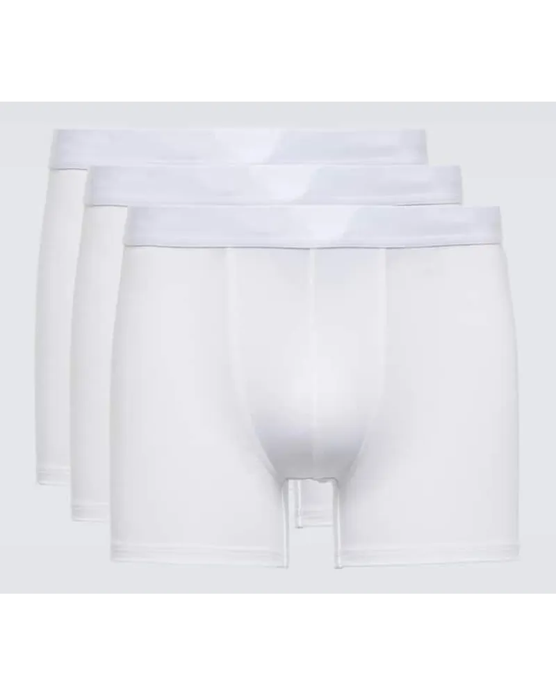 CDLP Set di tre boxer Bianco