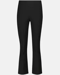 Vince Pantaloni flared in misto cotone Nero