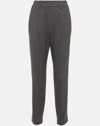 Brunello Cucinelli Pantaloni in misto lana Grigio