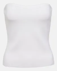 Gabriela Hearst Top Musgrave in lana, seta e cashmere Bianco