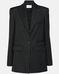 Alex Perry Blazer gessato in lurex Nero