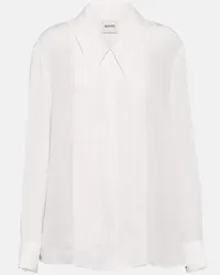 KHAITE Camicia Dorian in seta Bianco