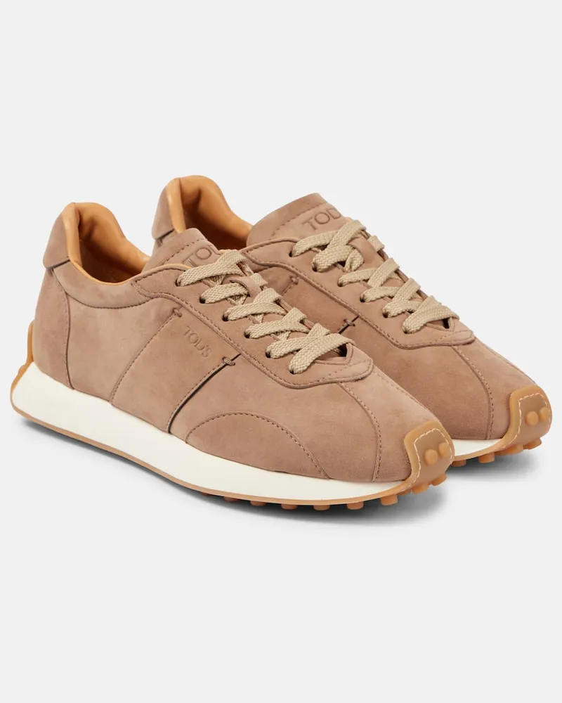 TOD'S Sneakers T Vintage in suede Marrone
