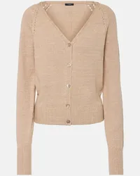 Joseph Cardigan in misto lino Beige