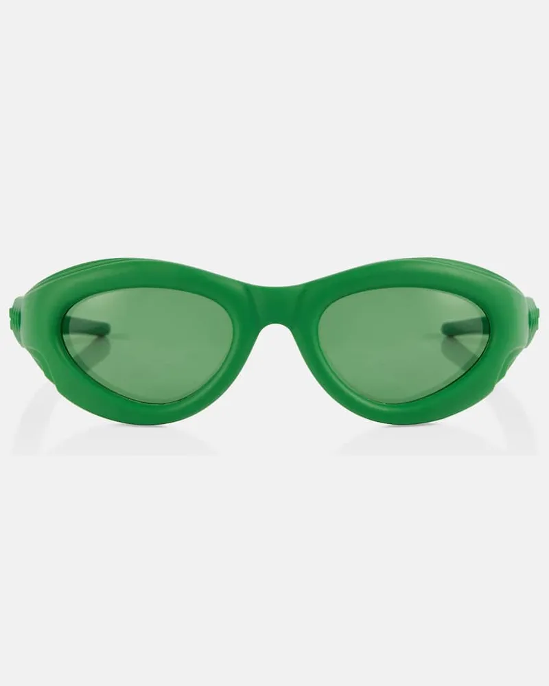 Bottega Veneta Occhiali da sole ovali Verde