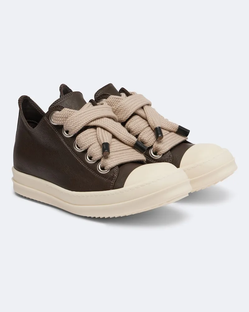 Rick Owens Sneakers Jumbolace in pelle Marrone