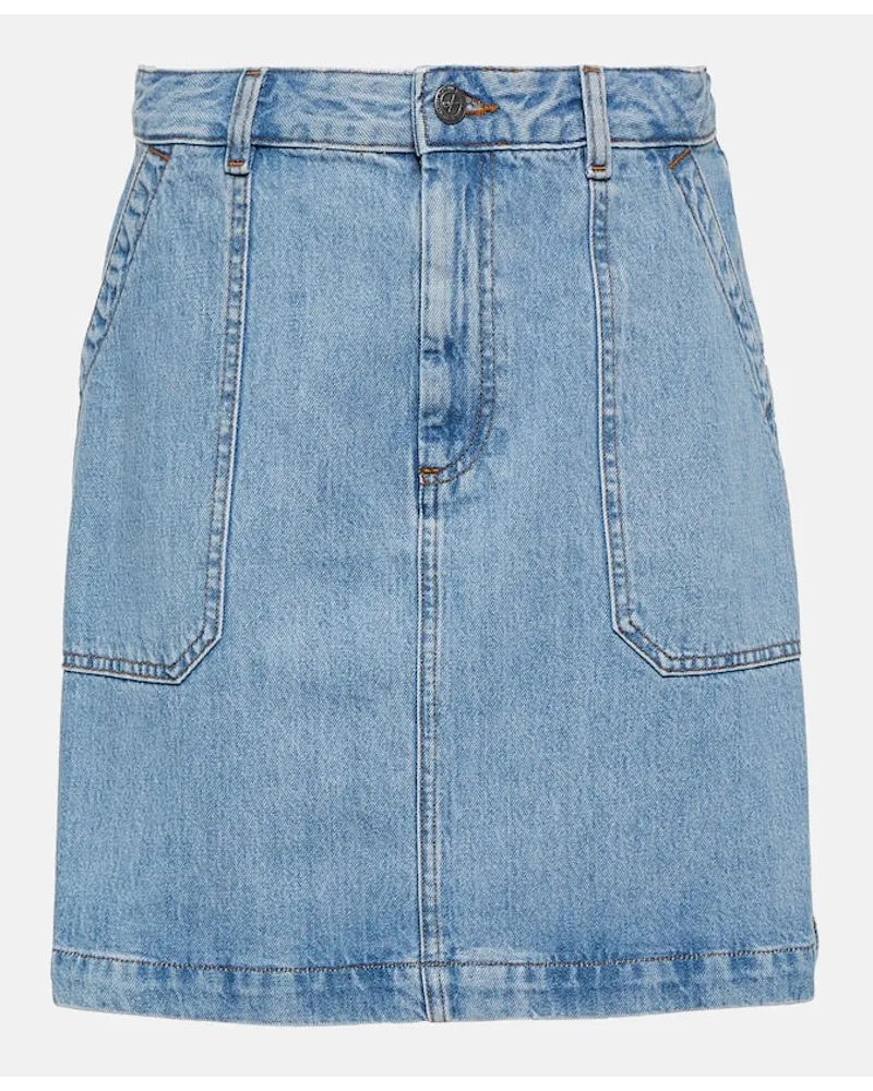 A.P.C. Gonna di jeans Lea Blu