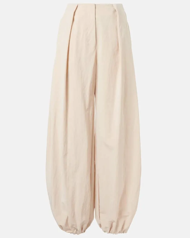 Jacquemus Pantaloni a gamba larga Calisson Bianco