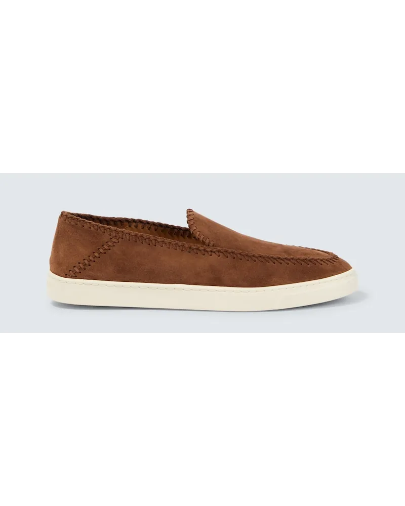 Giorgio Armani Mocassini Galleria 3 in suede Nero