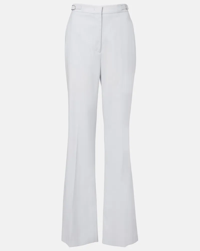 Gabriela Hearst Pantaloni Vesta in lana e seta svasati Blu