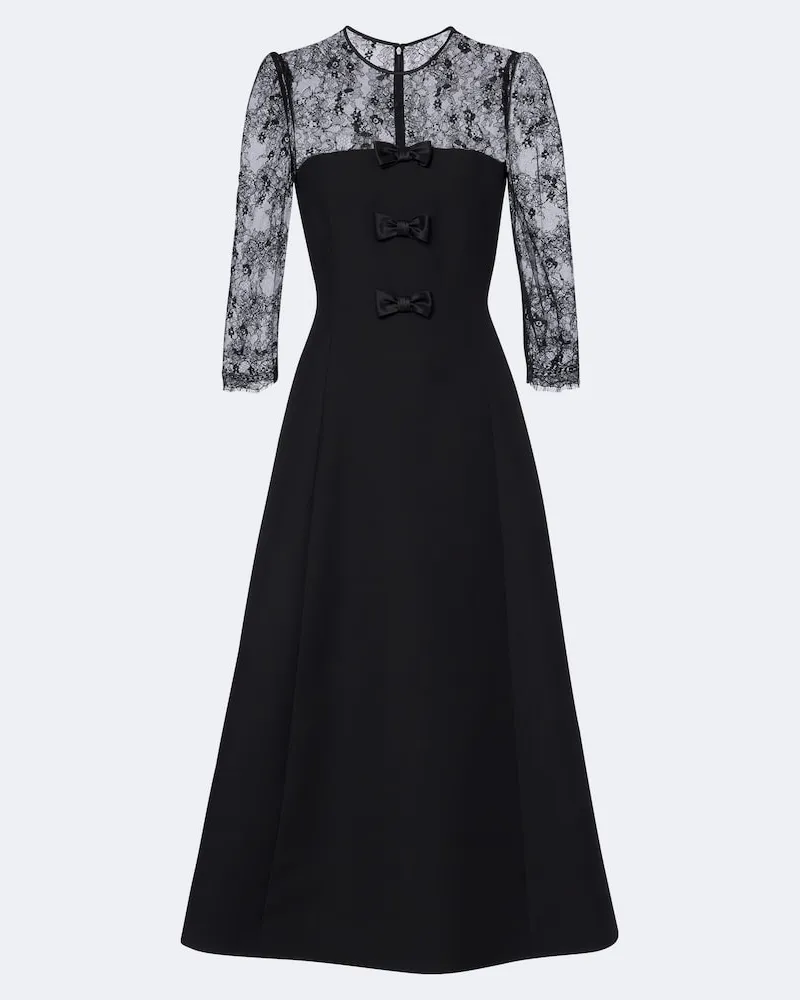 Valentino Garavani Cappotto Romare in lana a portafoglio Nero
