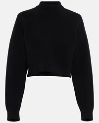 Alaïa Alaïa Dolcevita cropped in lana vergine Nero