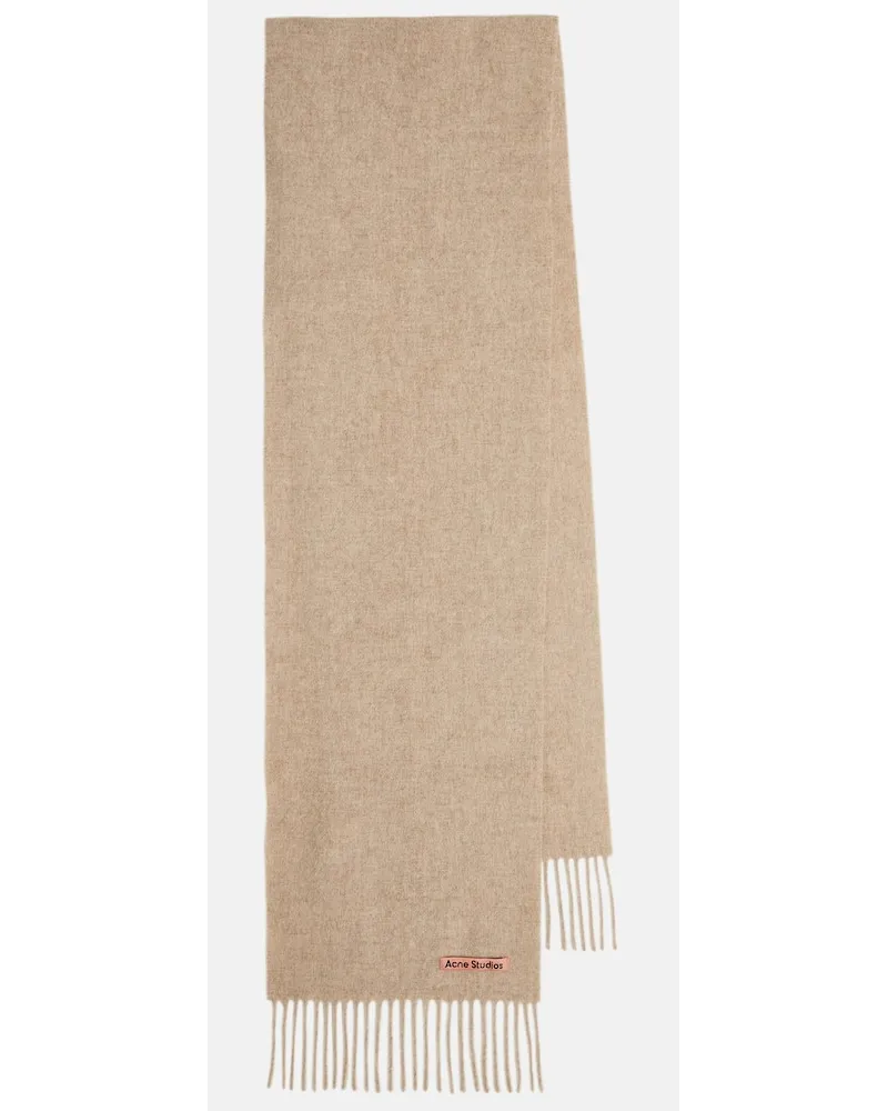Acne Studios Sciarpa Canada Skinny in lana Beige