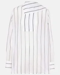 Totême Camicia in organza di cotone e seta Bianco